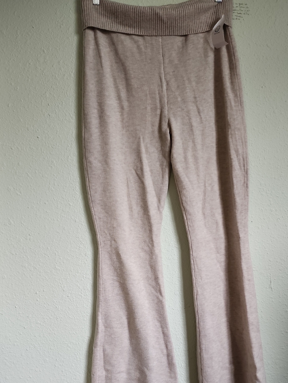 Hollister Gilly Hicks Sweater-Knit Foldover Bootcut Sweats